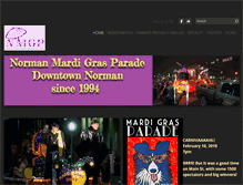 Tablet Screenshot of normanmardigrasparade.com